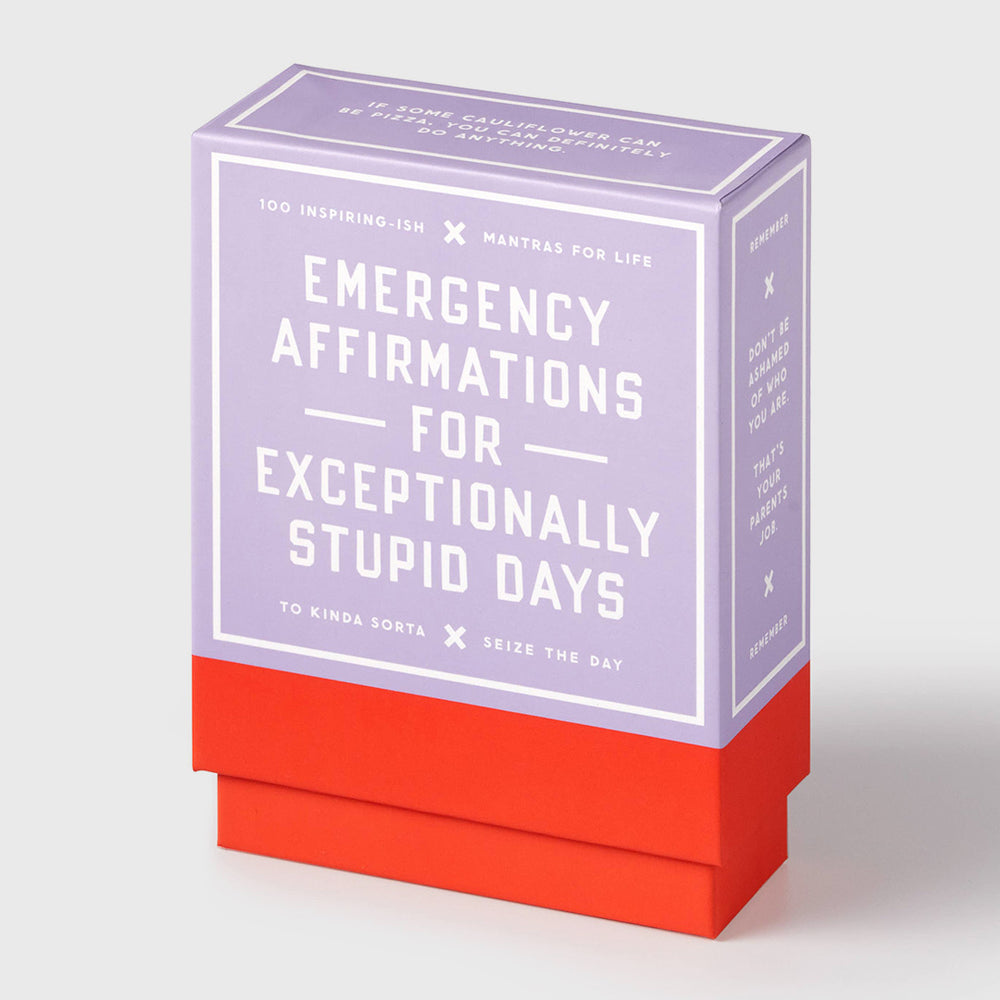 emergency affirmations for exceptionally stupid days card deck