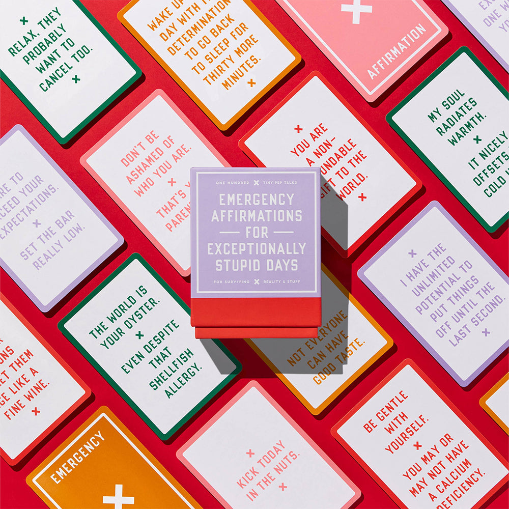 emergency affirmations for exceptionally stupid days card deck