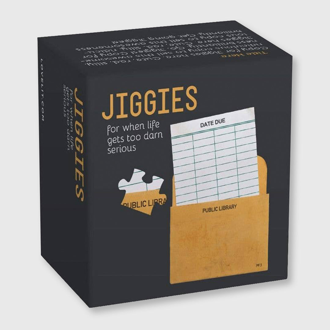 library card - 85 piece jiggie puzzle