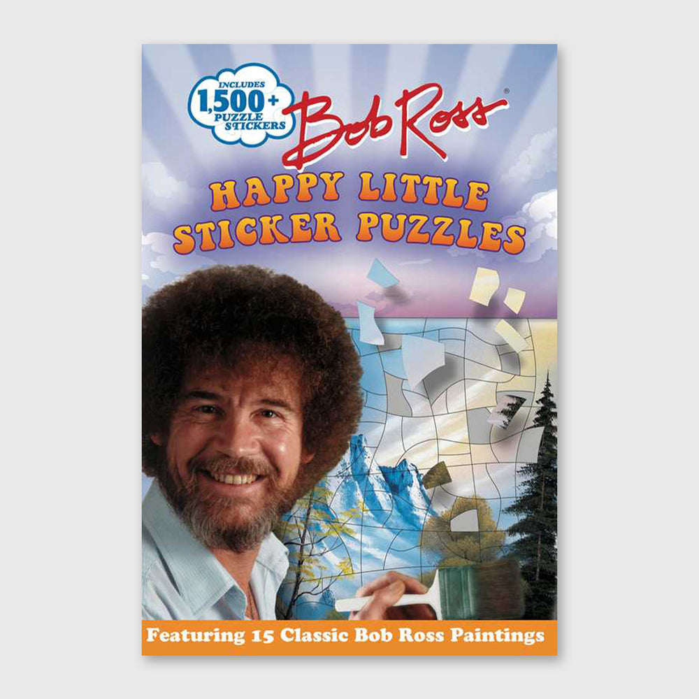 bob ross happy little sticker puzzles