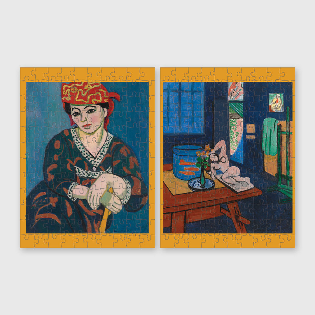 henri matisse - 120 piece double-sided jigsaw puzzle set