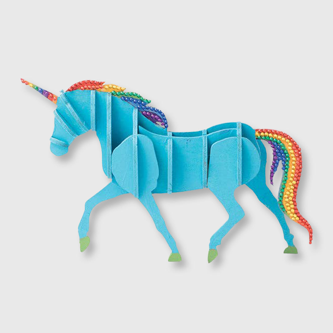 incredibuilds: unicorn book and 3d wood model