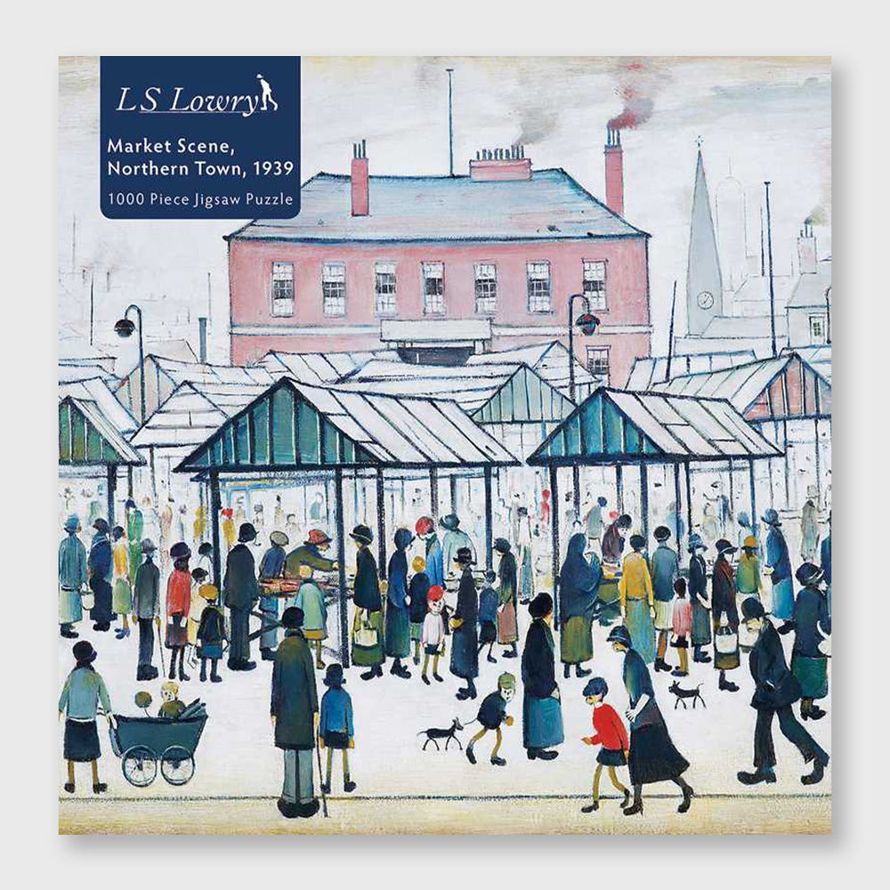 market scene, northern town, 1939 - 1,000 piece jigsaw puzzle