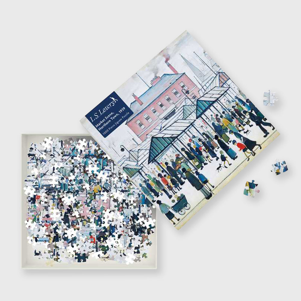 market scene, northern town, 1939 - 1,000 piece jigsaw puzzle