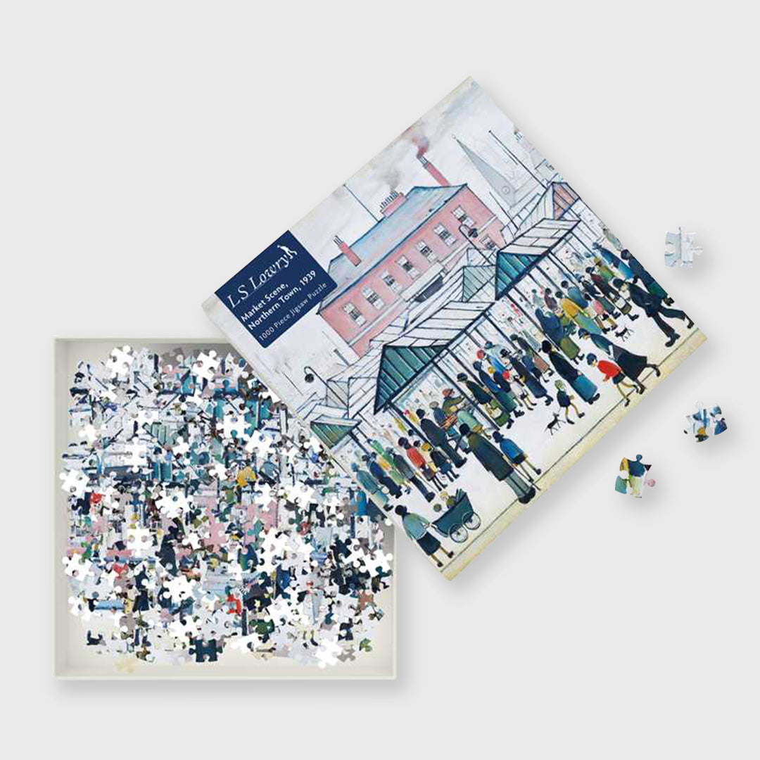 market scene, northern town, 1939 - 1,000 piece jigsaw puzzle