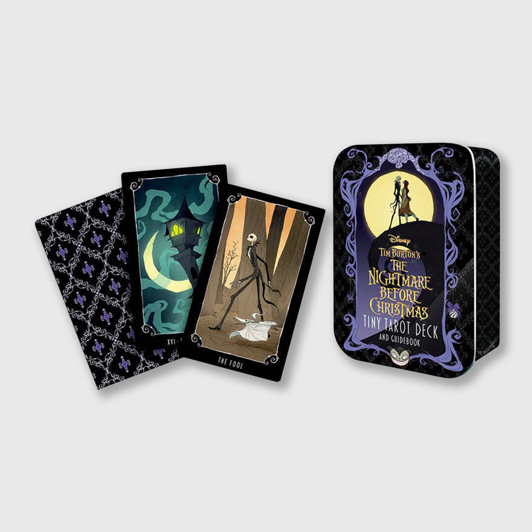 the nightmare before christmas tiny tarot deck & guide