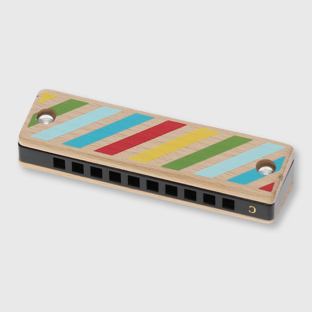 striped and polka dot harmonica