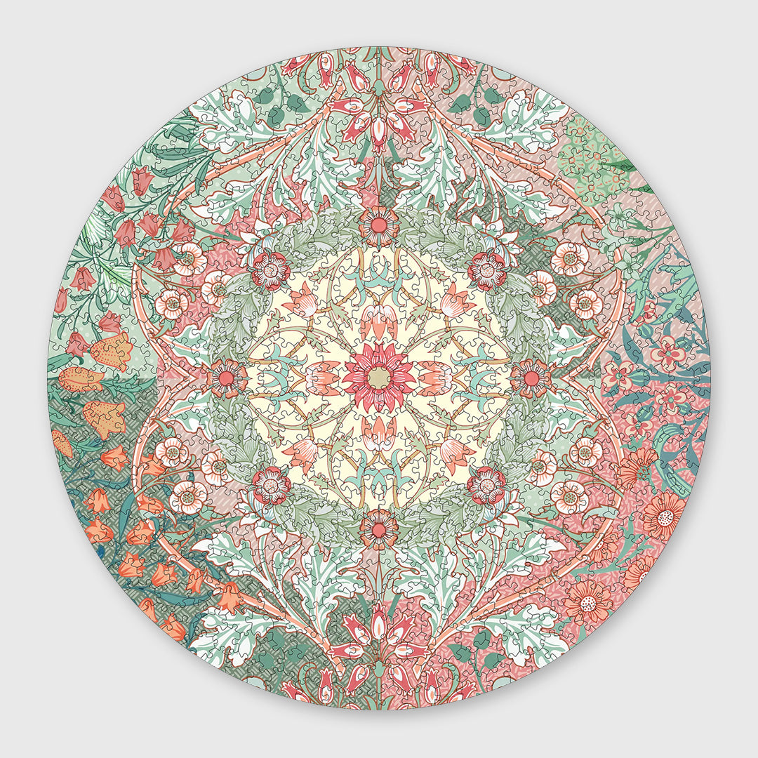 william morris - 500 piece circular jigsaw puzzle