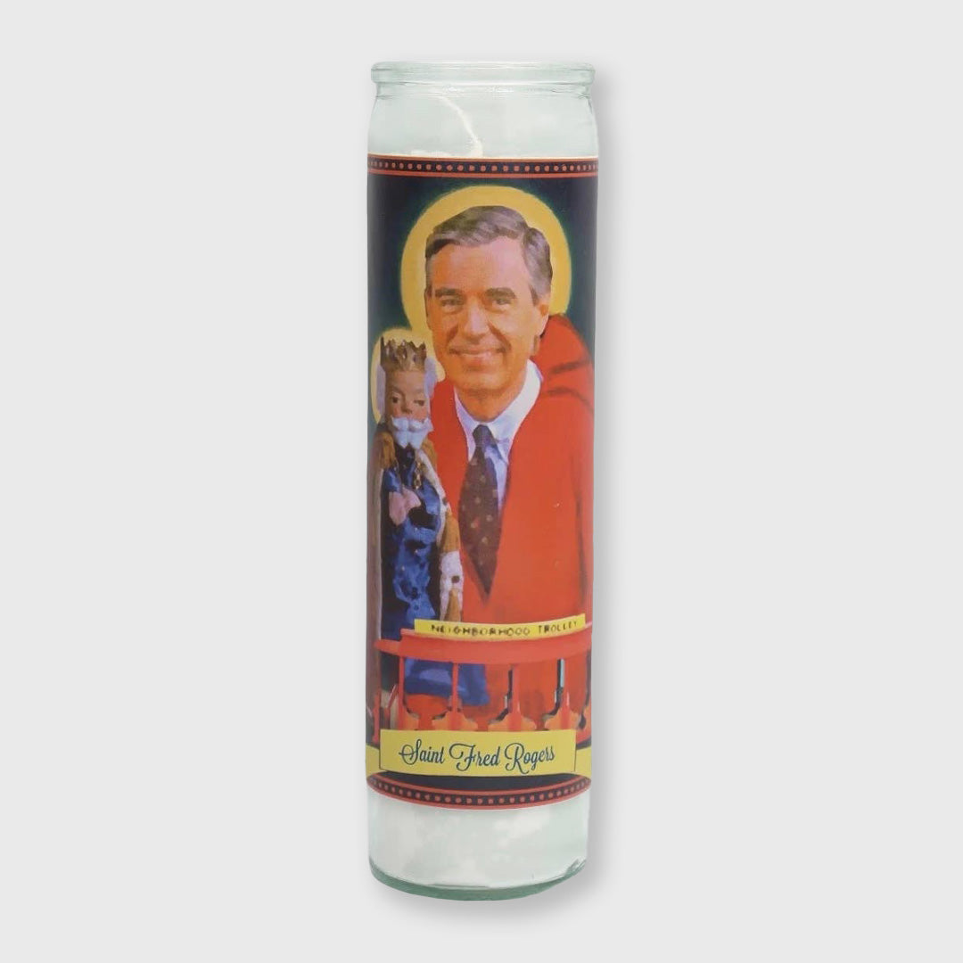 mr. rogers altar candle