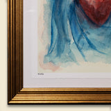 light of the heart - 10 x 13 inch edition in stylized gold frame