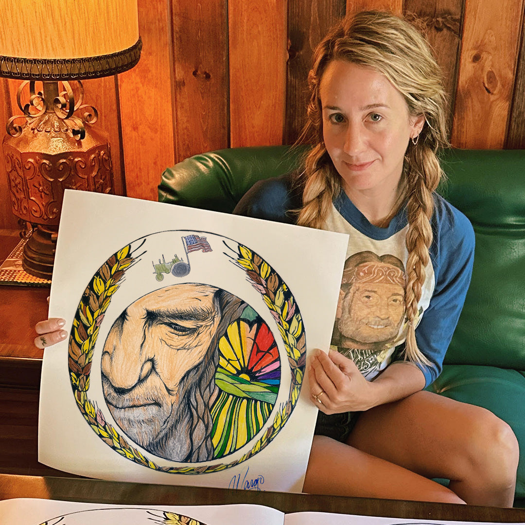 paint your willie by margo price - 12 x 12 inch print edition