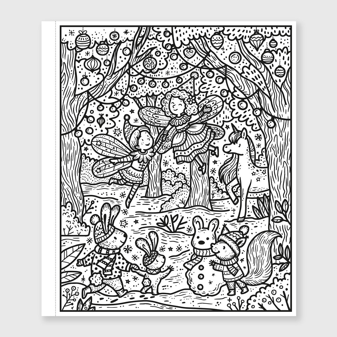 winter wonderland magic painting book