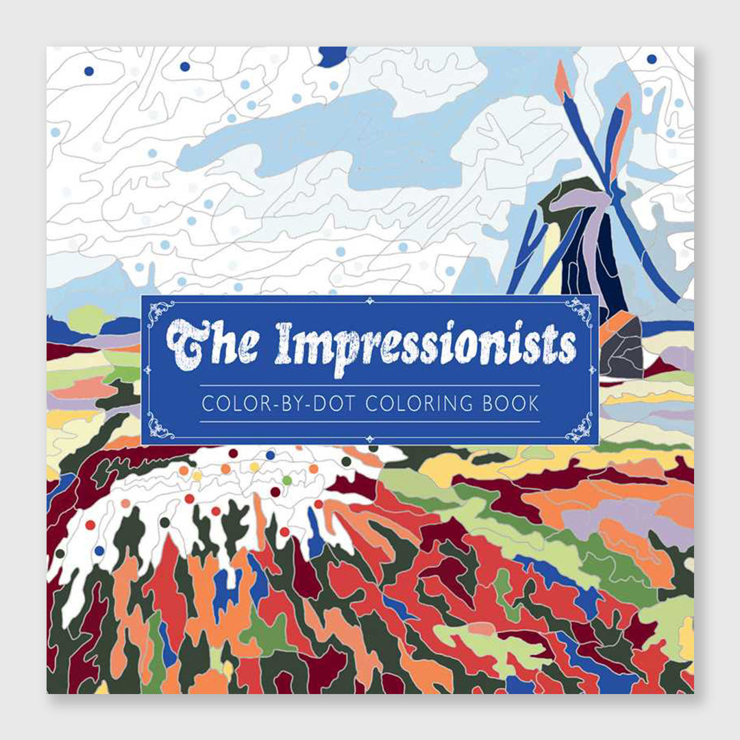 impressionists color-by-dot coloring book
