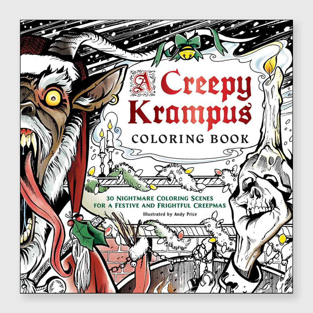 creepy krampus coloring book