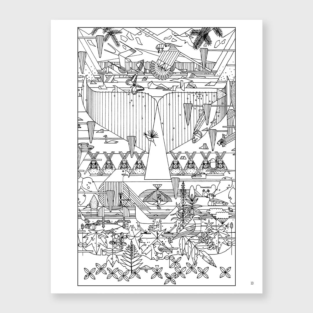 charley harper: 50 drawings coloring book