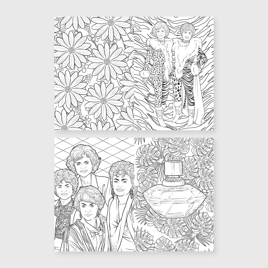 art of coloring the golden girls