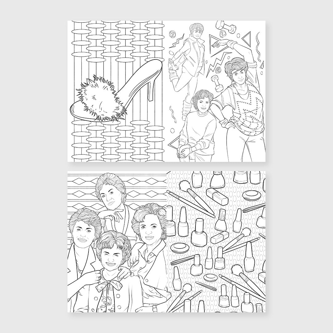 art of coloring the golden girls