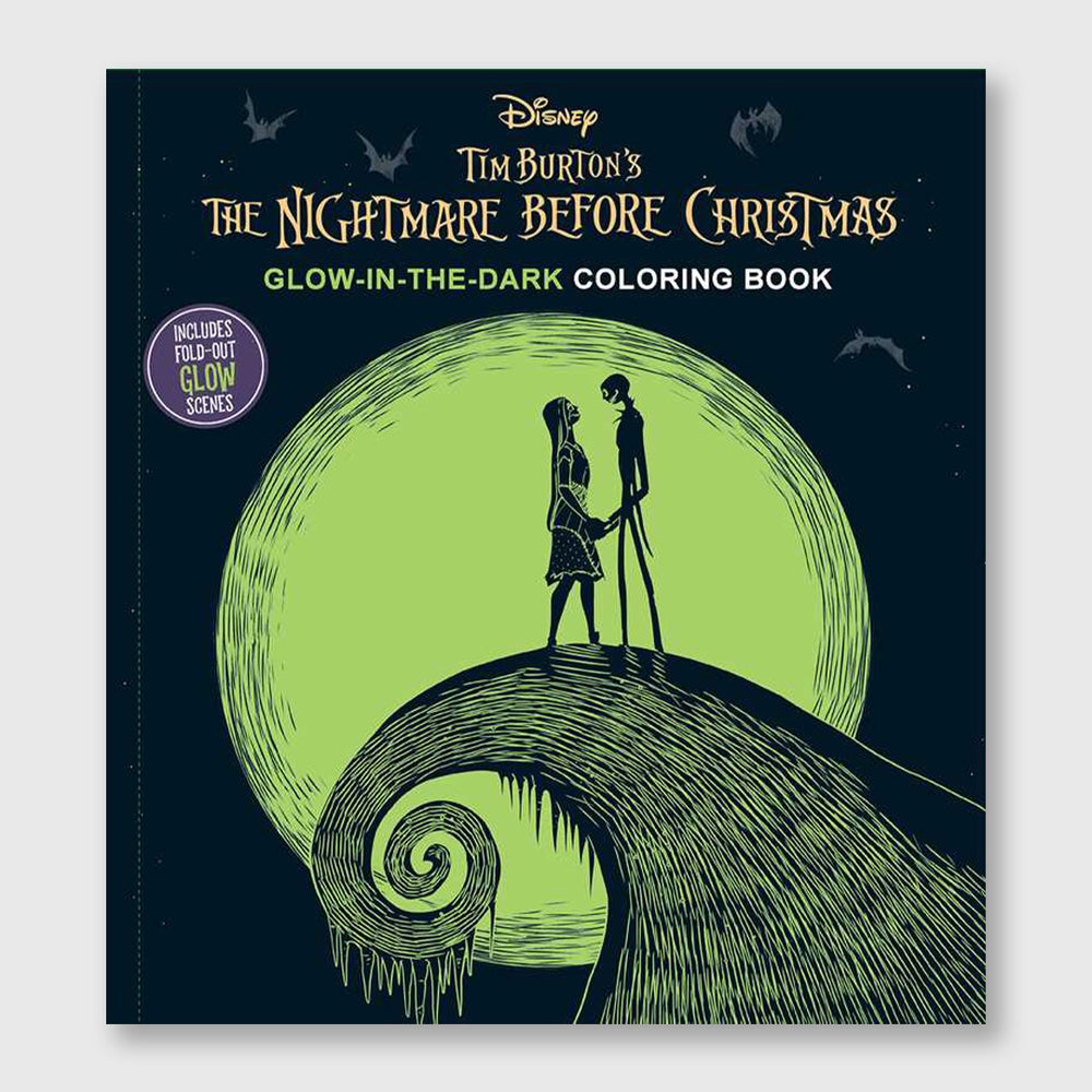 the nightmare before christmas glow-in-the-dark coloring book