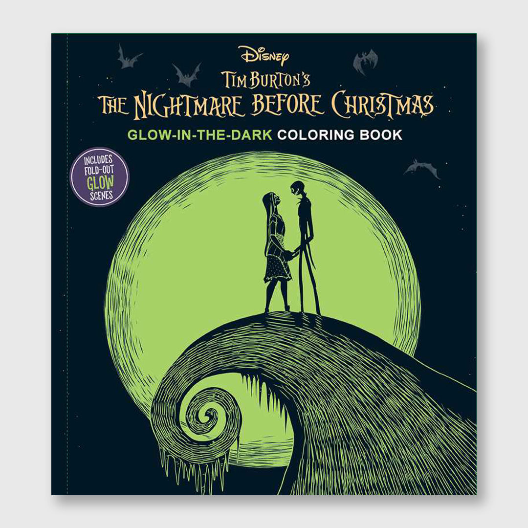 the nightmare before christmas glow-in-the-dark coloring book