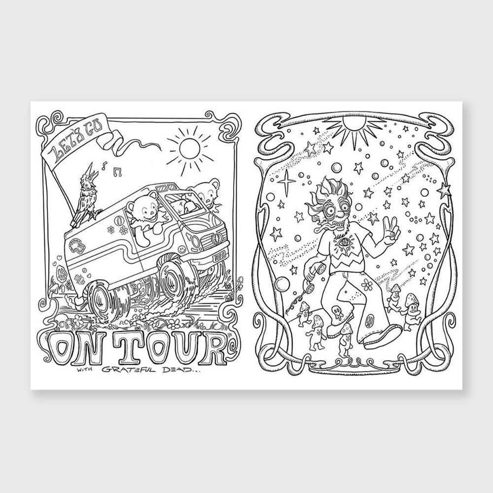 the official coloring book of grateful dead