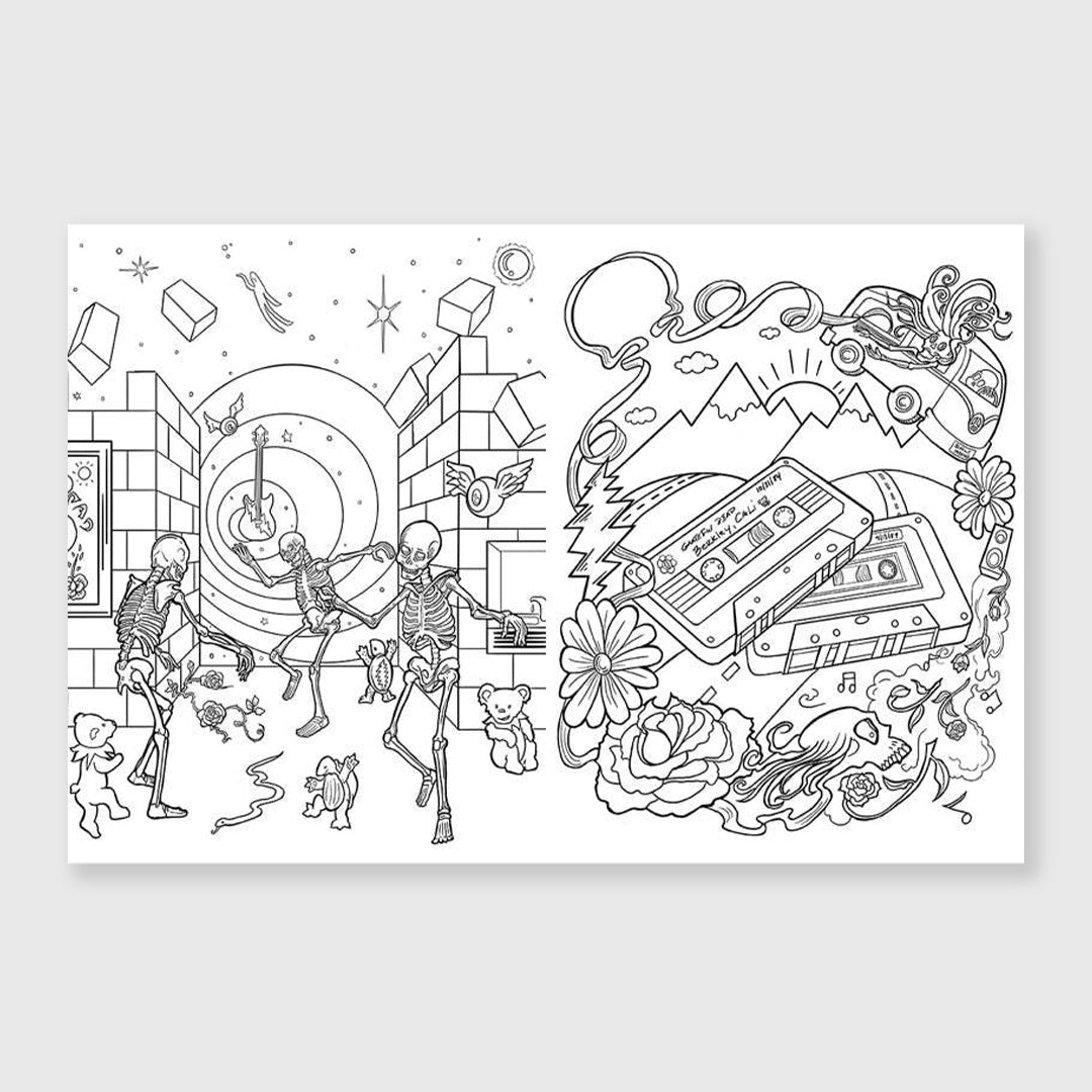 the official coloring book of grateful dead