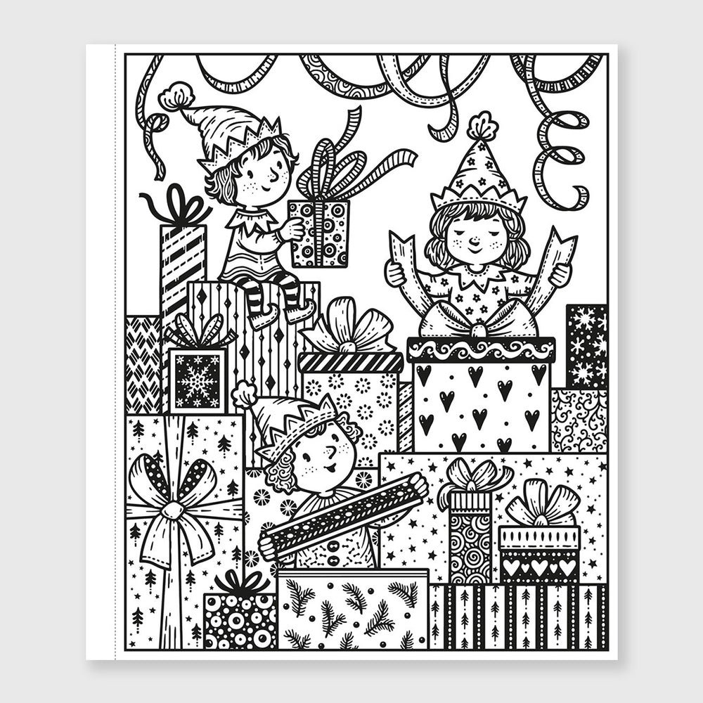 enchanted christmas magic painting book