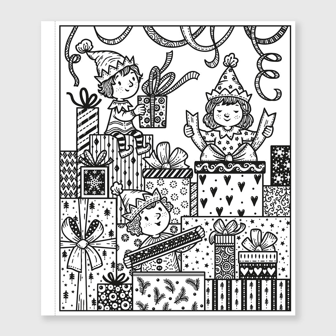 enchanted christmas magic painting book