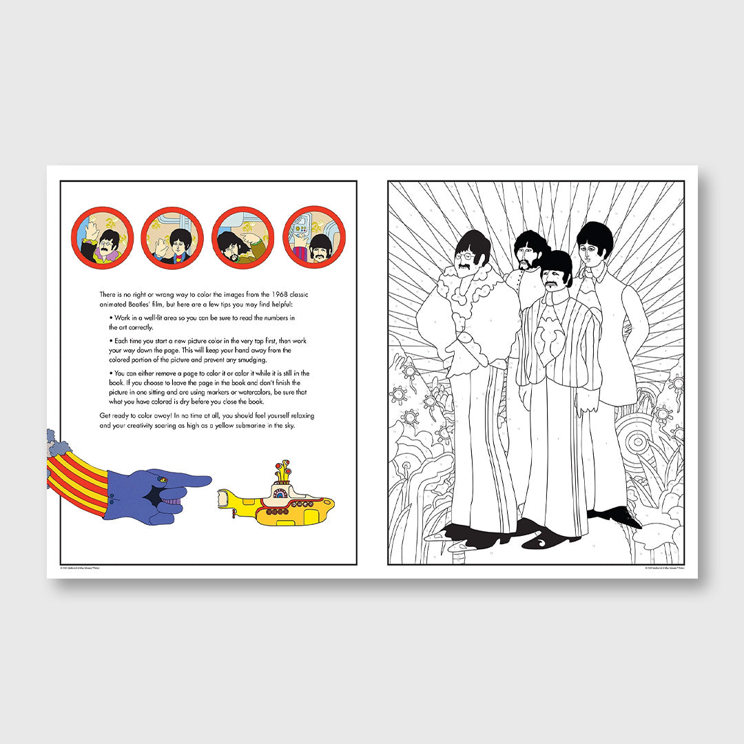 the beatles yellow submarine color by numbers