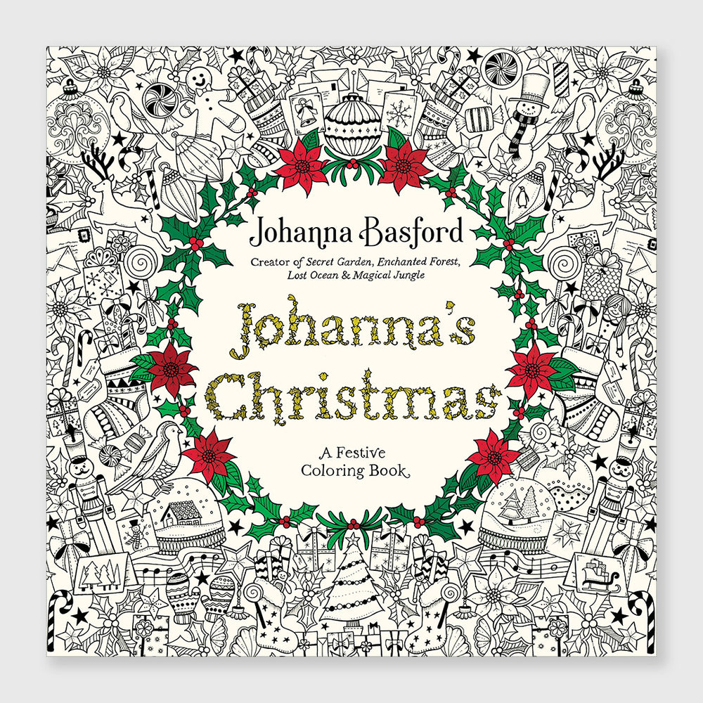 johanna's christmas: a festive coloring book for adults
