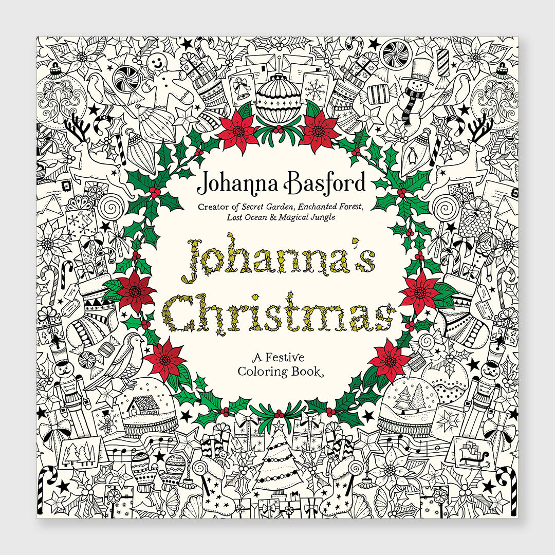 johanna's christmas: a festive coloring book for adults