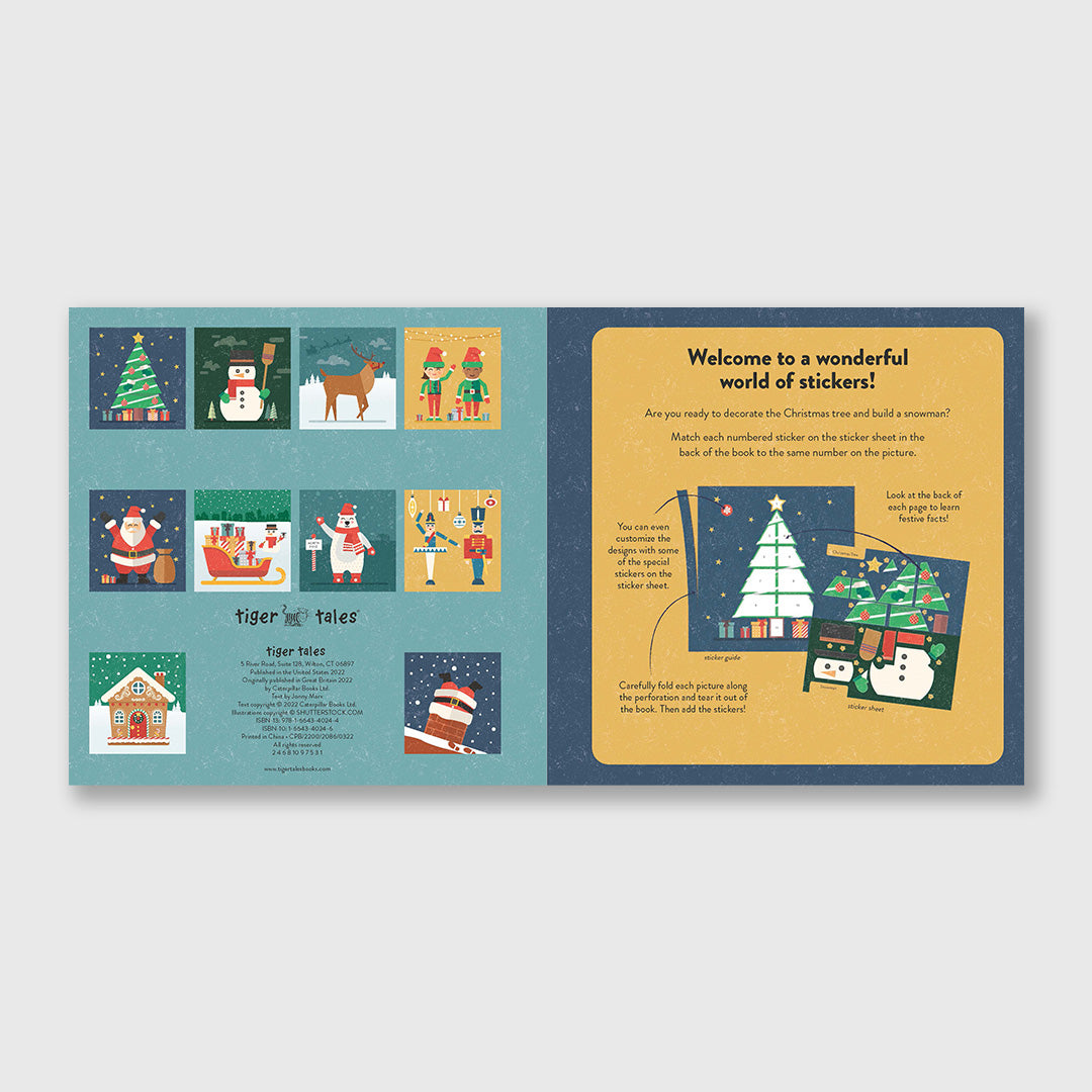 color with stickers: christmas