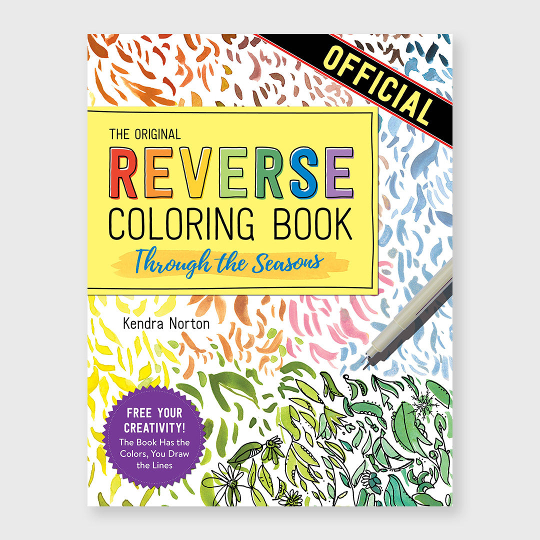 the reverse coloring book: through the seasons