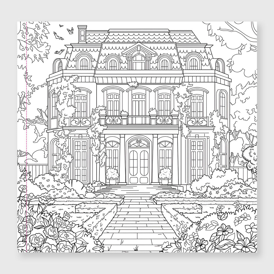 $5 - goth garden coloring book