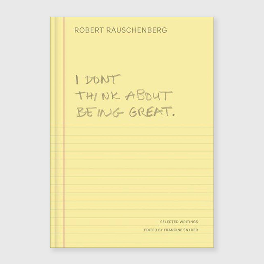 i don't think about being great