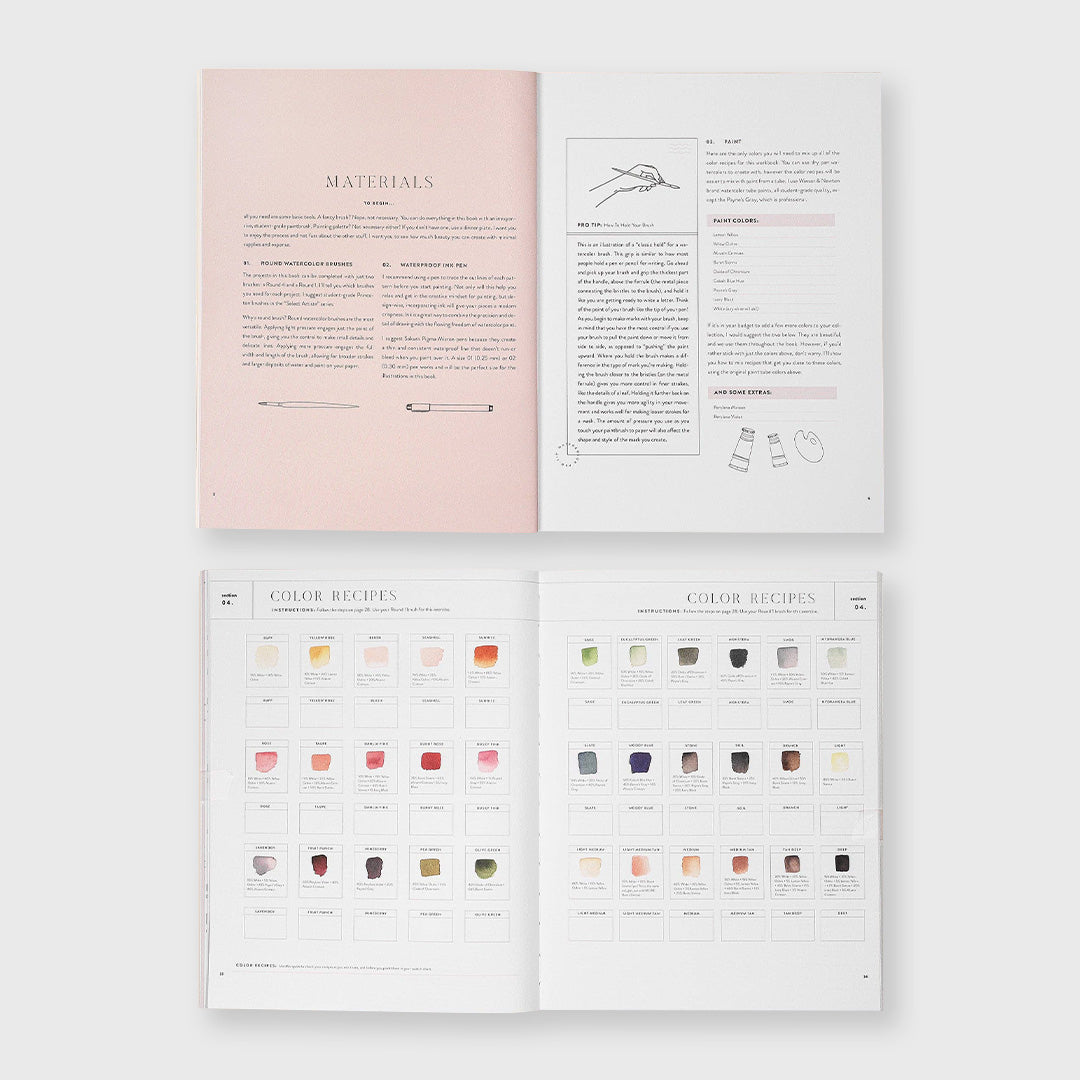watercolor workbook