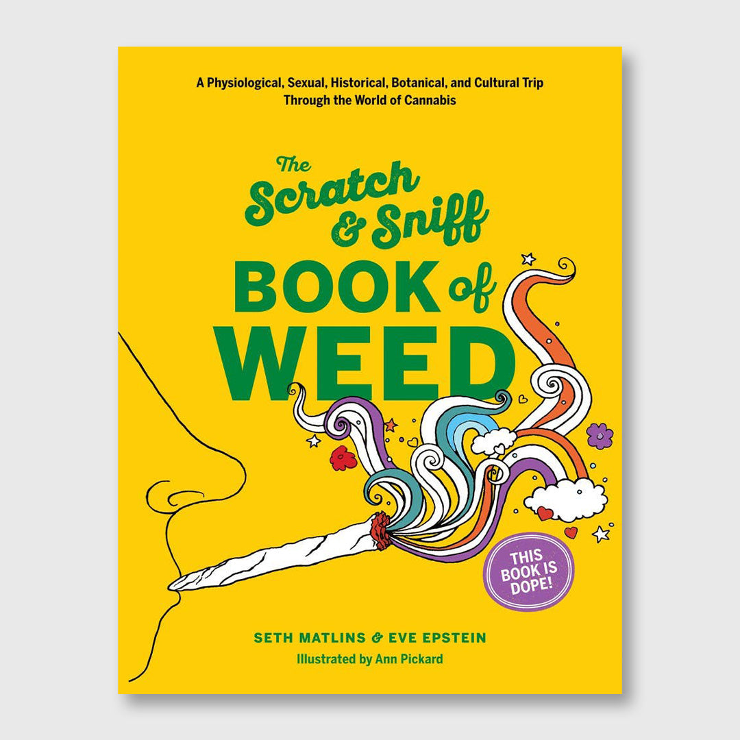 scratch & sniff book of weed