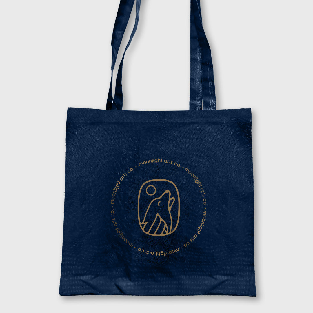 moonlight arts collective - navy tote