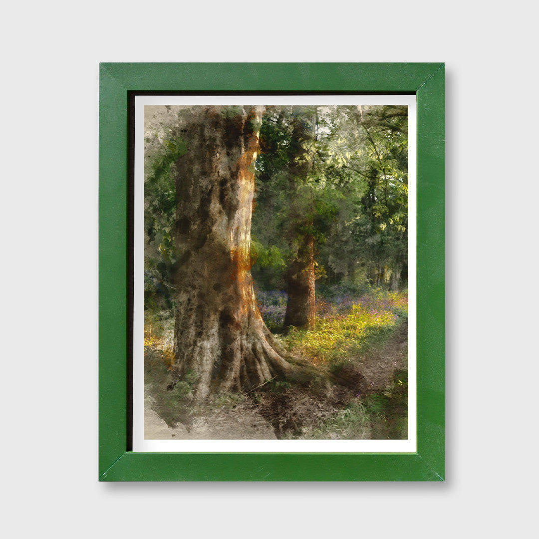 green wood frame - 8 x 10 inch