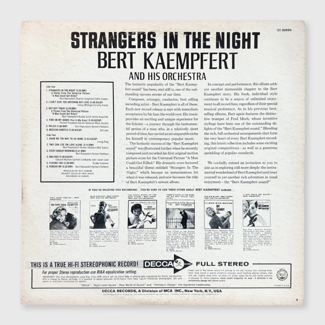 strangers in the night - 12 inch vinyl