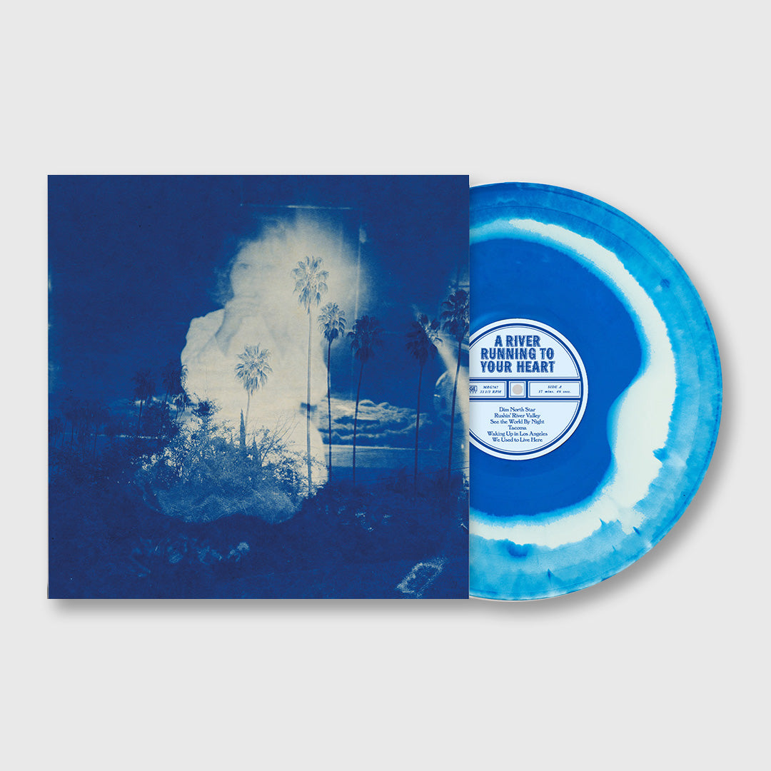 a river running to your heart - blue & bone swirl vinyl