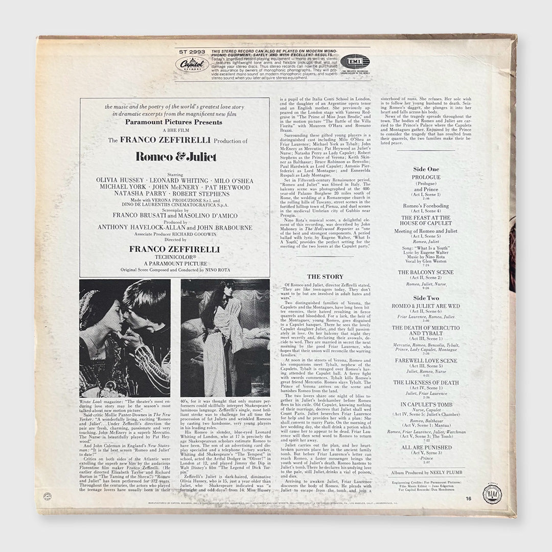 romeo and juliet - 12 inch vinyl