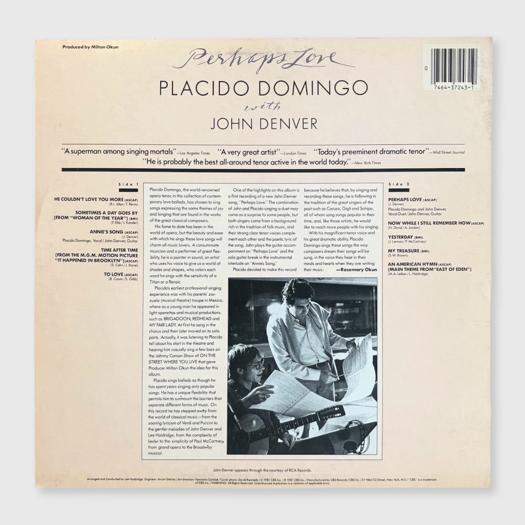 perhaps love - 12 inch vinyl