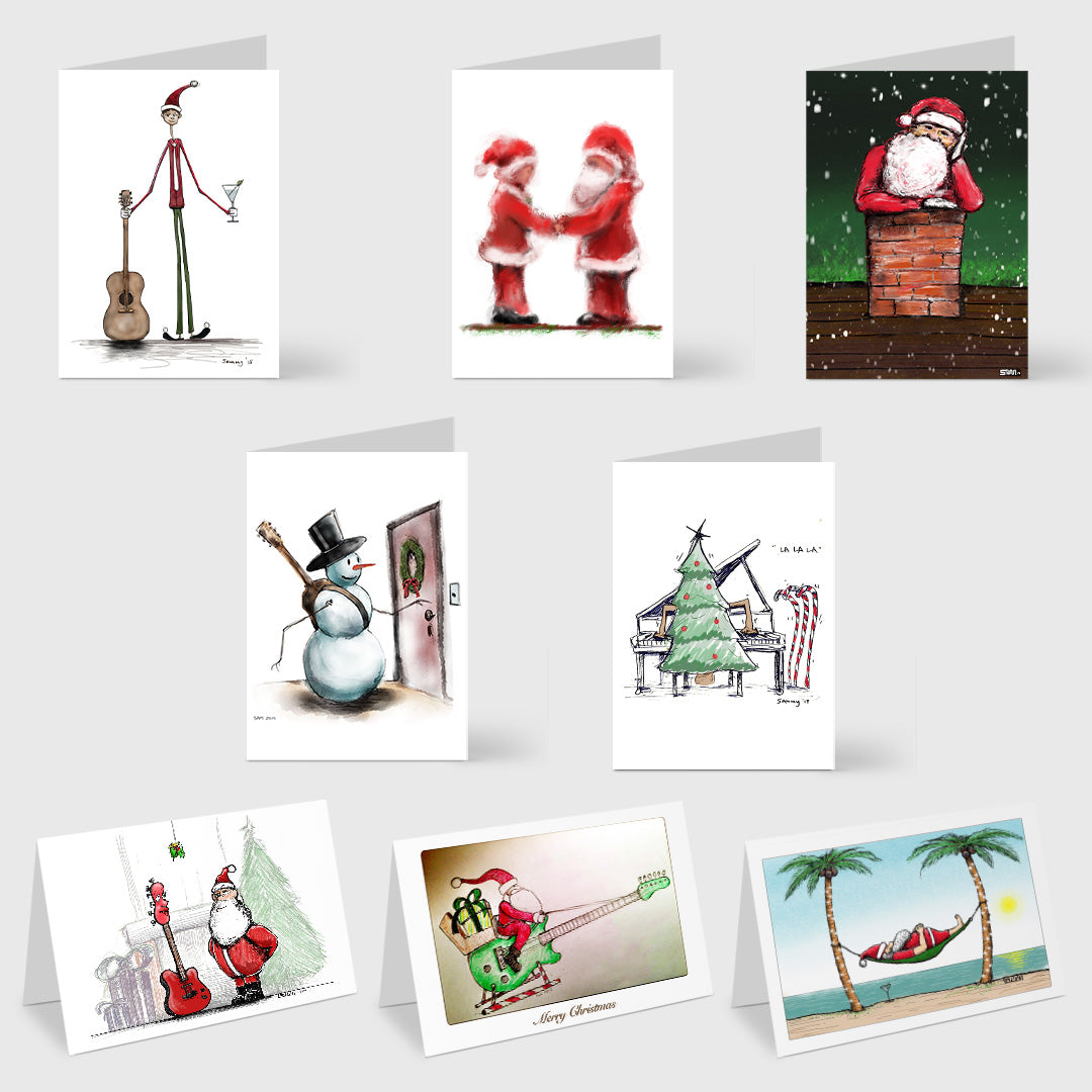 christmas card variety - set of 16