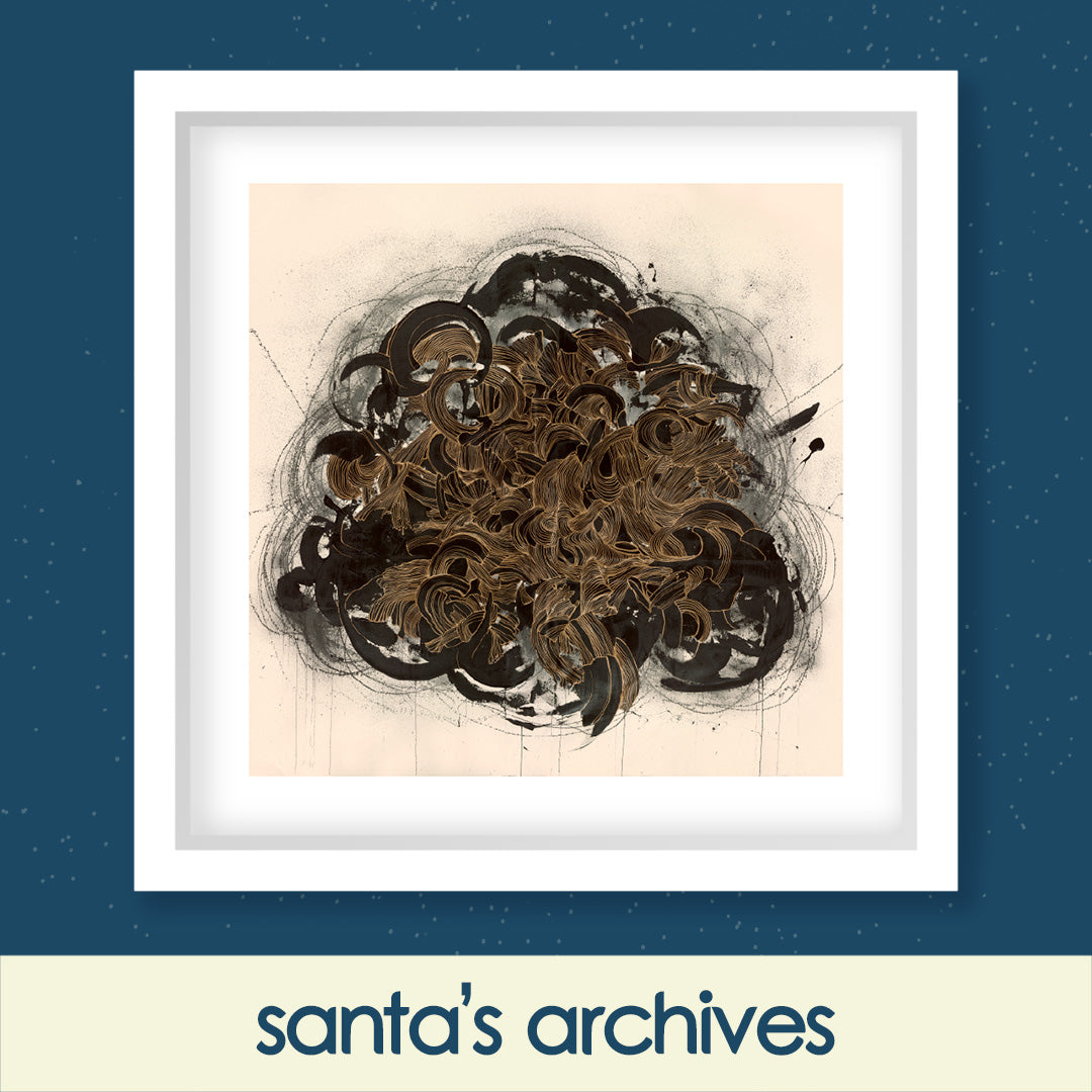 chaos in gold ii - 12 x 12 inch artist proof 2/7