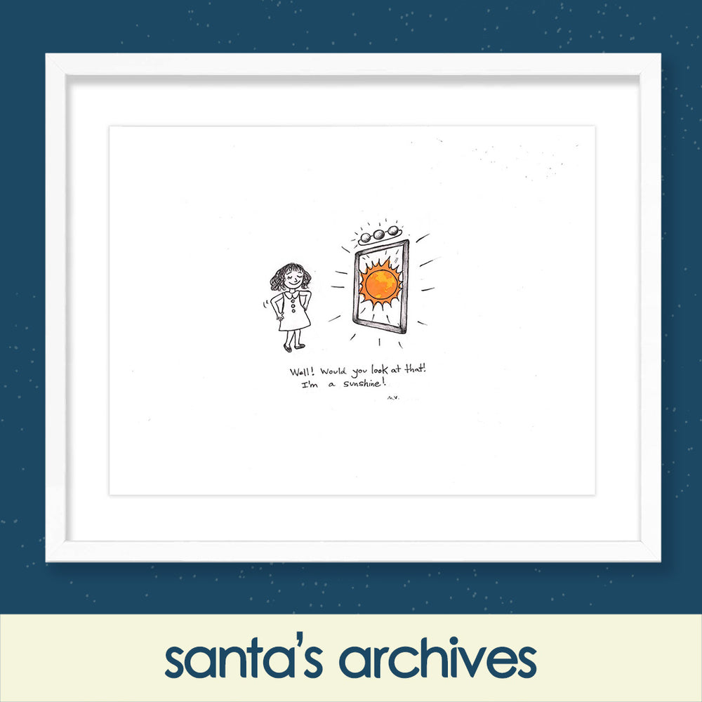 sunshine mirror - 10 x 8 inch edition - printer proof