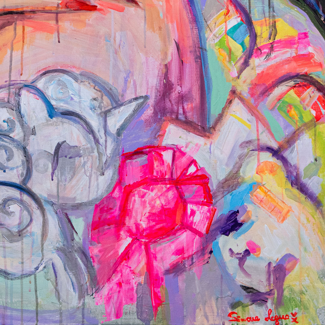 cherry blossom gaze - 18 x 23 inch edition – Moonlight Arts Collective