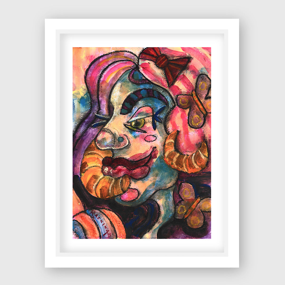 girl with the croissant earrings