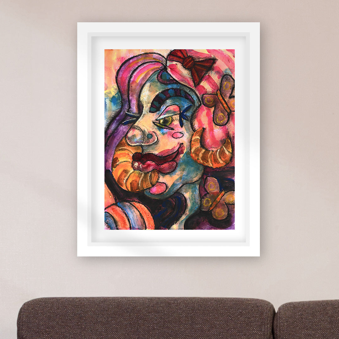 girl with the croissant earrings