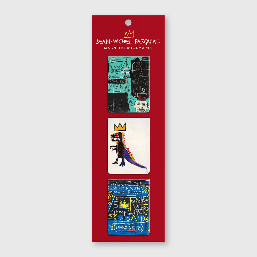 basquiat magentic bookmarks - set of 3