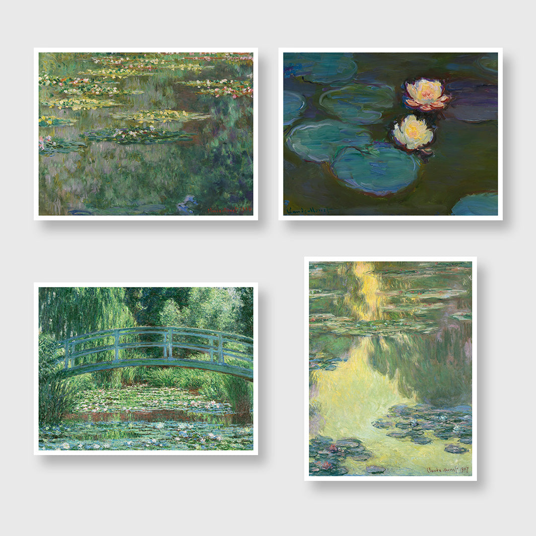 claude monet the lily pond keepsake boxed notecards